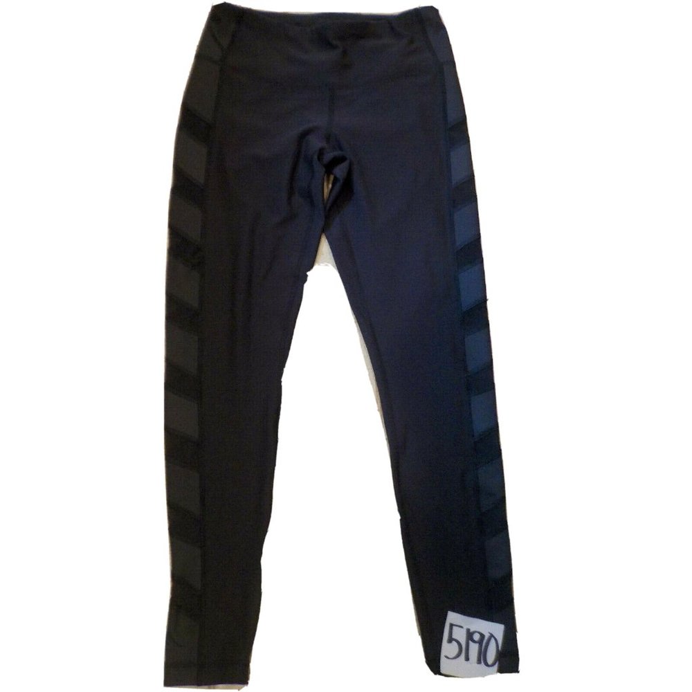 90 Degree by Reflex Exercise Stretchy Running Leggings Gray Womens (24x28)